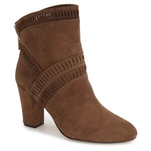 Isola Brown Suede Ankle Booties